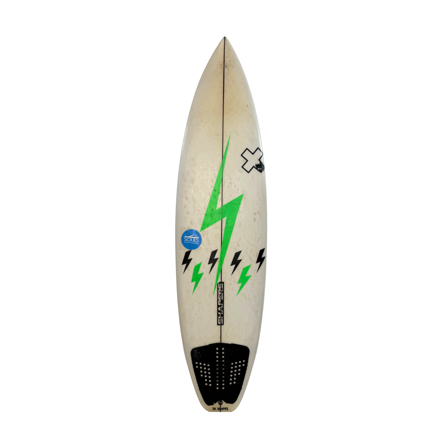 BK Shapers, 6’0 White + Design
